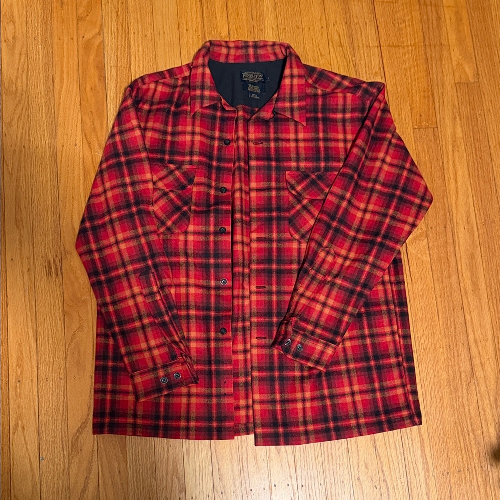 Pendleton Red and Black Plaid Shirt